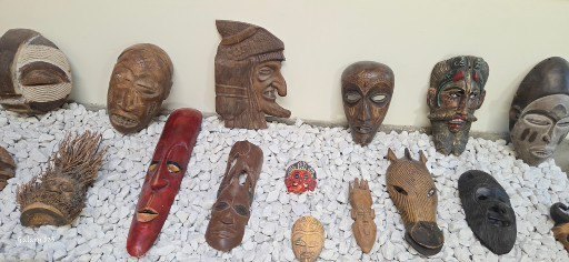 Collection of Carved Wood Tribal Masks & Figures - image 2 of 3