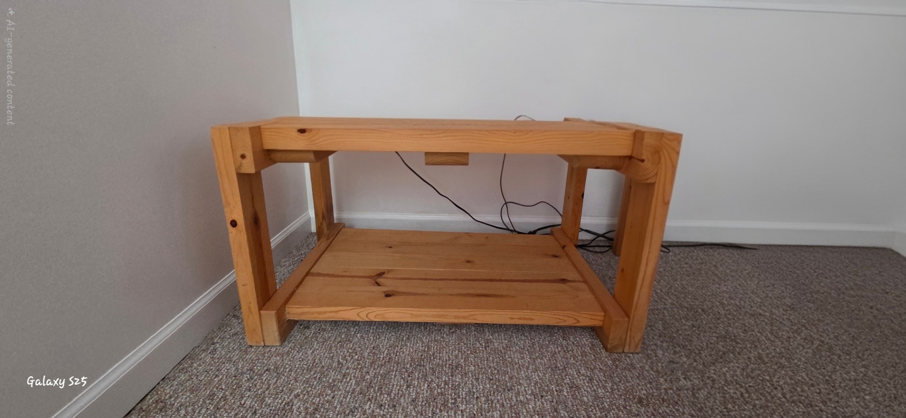 Wood Coffee Table with Lower Shelf - image 2 of 2