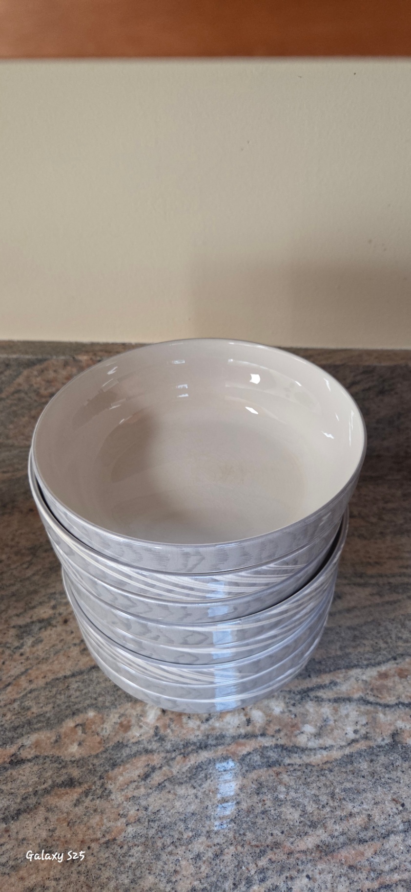 Porcelain Dinnerware Set – Grey Swirl Pattern - image 16 of 18