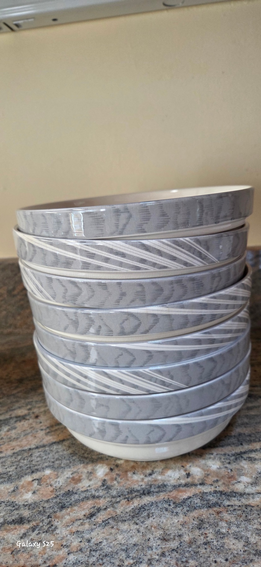 Porcelain Dinnerware Set – Grey Swirl Pattern - image 15 of 18