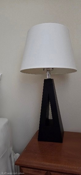 Pair of Modern Triangular Base Table Lamps - image 2 of 7