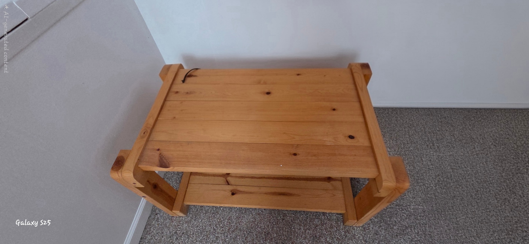 Wood Coffee Table with Lower Shelf - image 1 of 2