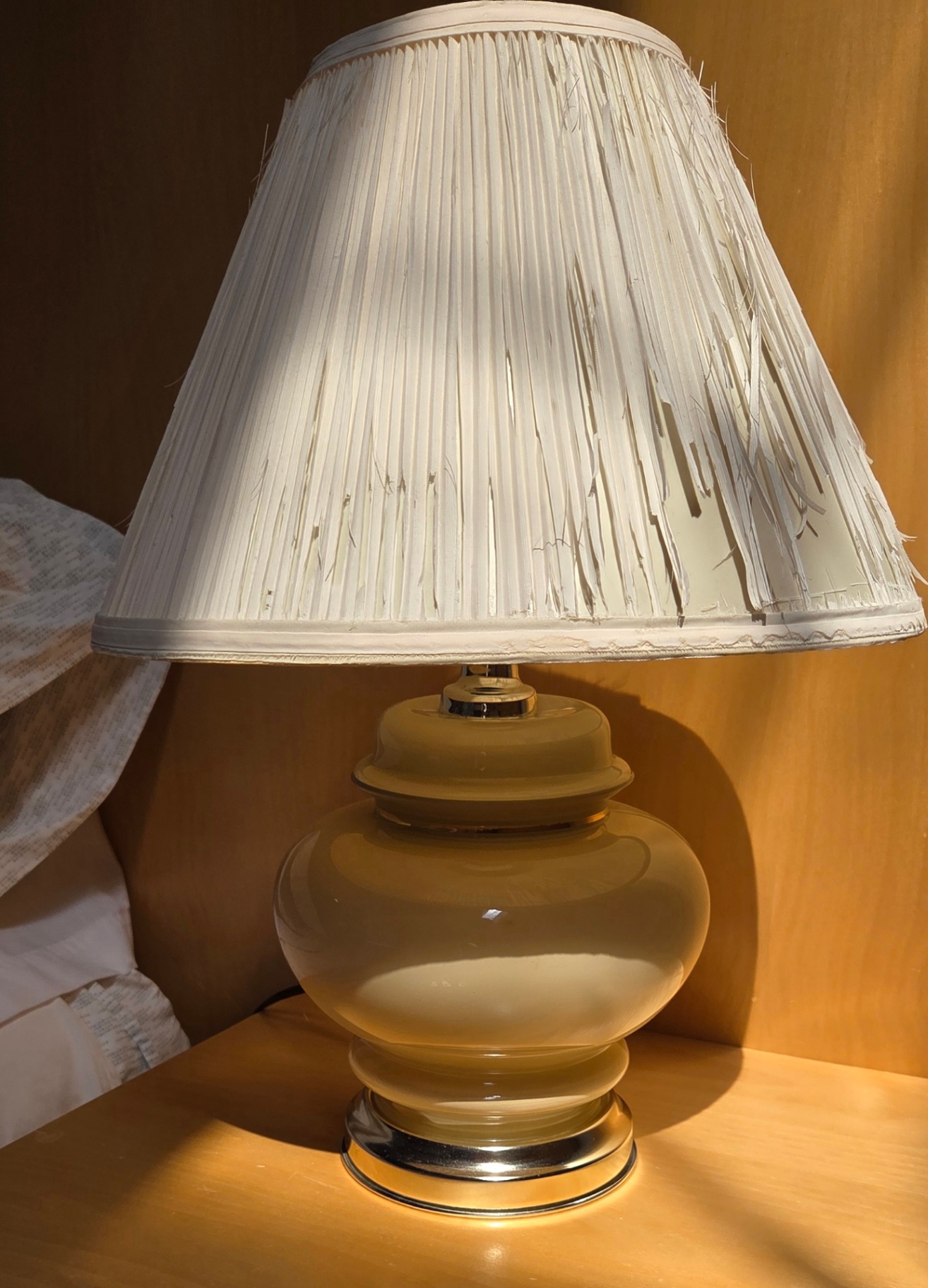 Ceramic Table Lamp with Pleated Shade and Adjustable Desk Lamps - image 3 of 7