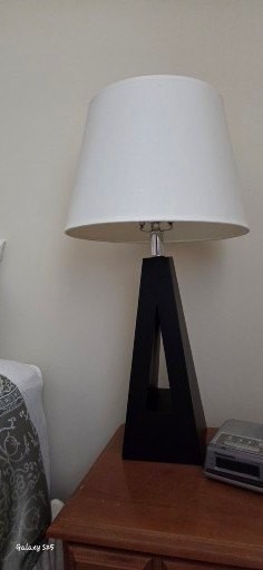 Pair of Modern Triangular Base Table Lamps - image 7 of 7