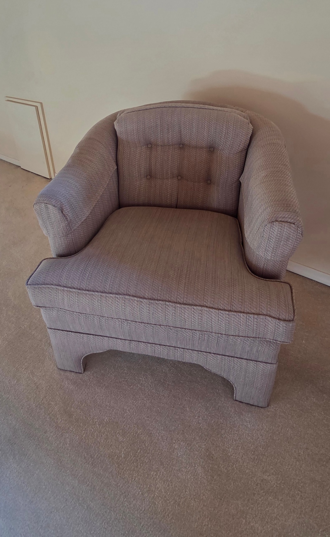 Upholstered Barrel-Back Armchairs (Pair) – Cushions Not Included - image 1 of 8