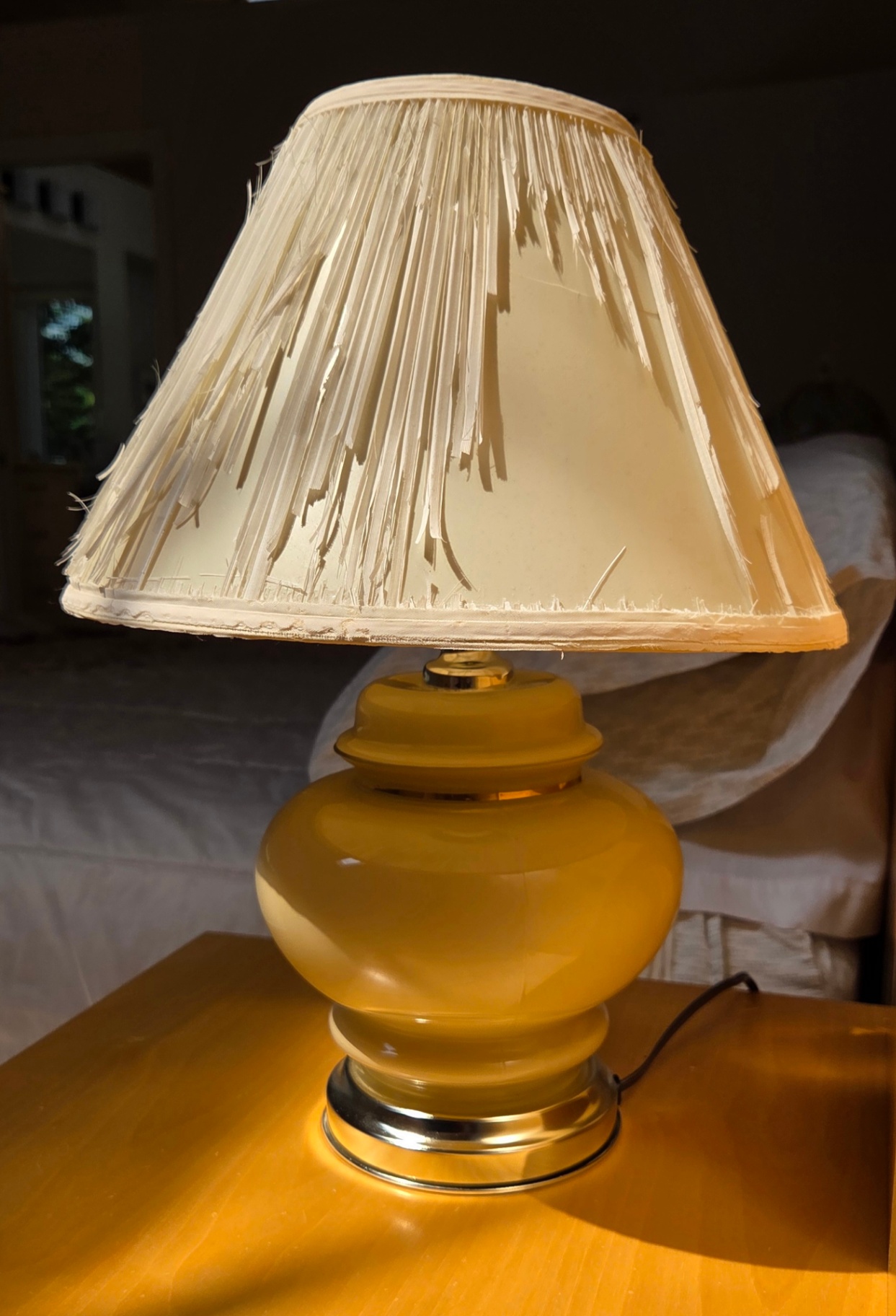 Ceramic Table Lamp with Pleated Shade and Adjustable Desk Lamps - image 5 of 7