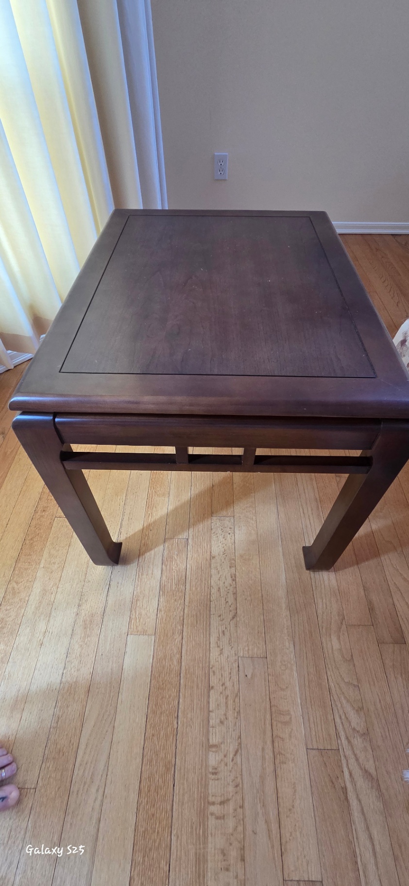 rectangular side/console table in a Chinese/Ming-style design, - image 3 of 3