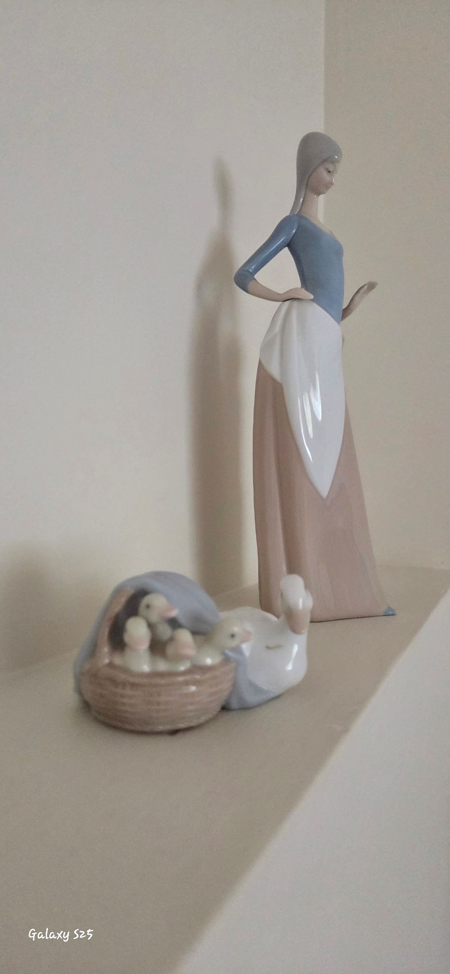 Ceramic Table Lamp with Porcelain Figurine Décor Pieces - image 4 of 6