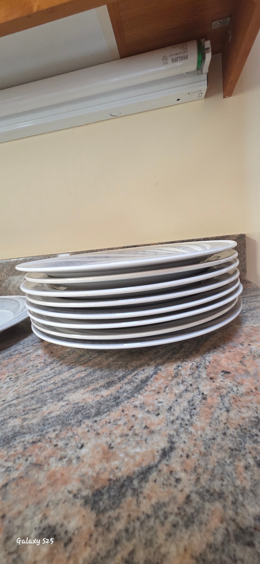 Porcelain Dinnerware Set – Grey Swirl Pattern - image 8 of 18