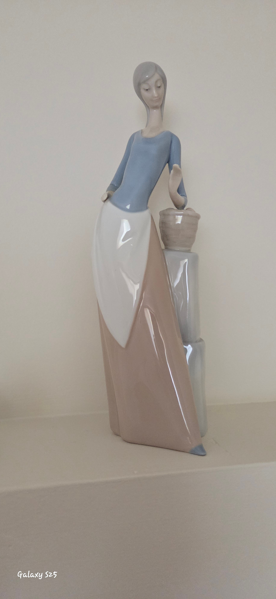 Ceramic Table Lamp with Porcelain Figurine Décor Pieces - image 1 of 6