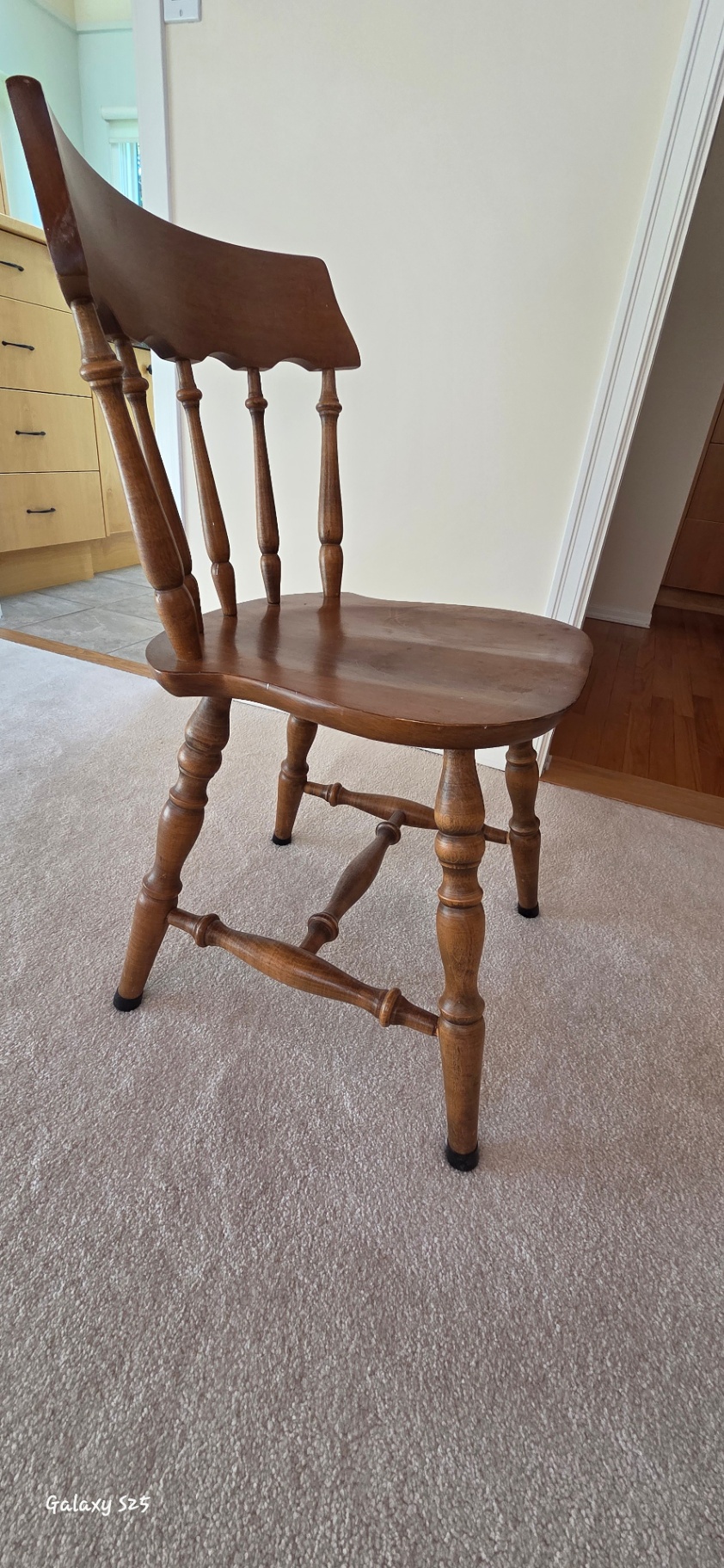 Solid Wood Spindle-Back Side Chair and Rocking Chair - image 4 of 7