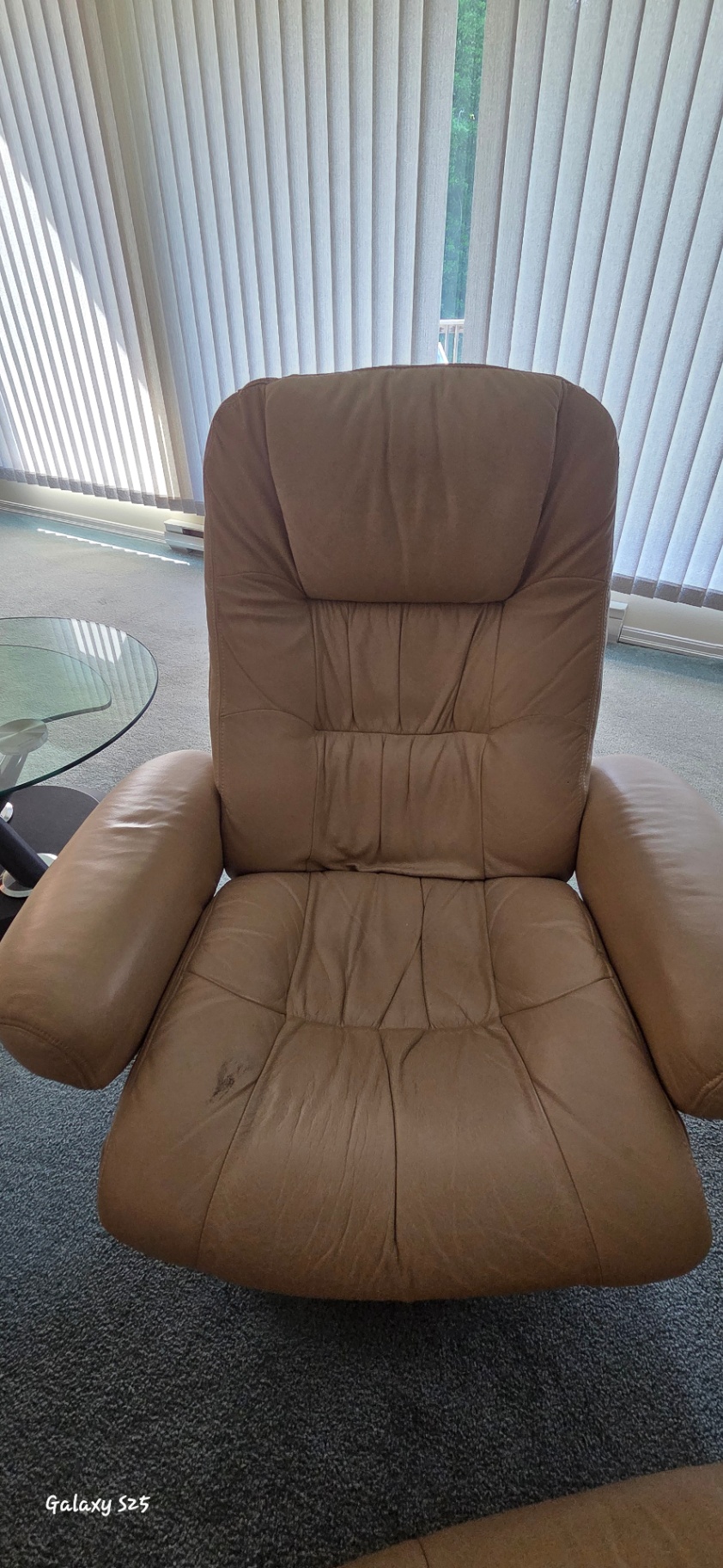 Leather Swivel Massage Recliner Chair - image 1 of 4