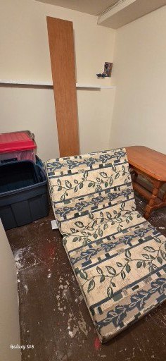 Modular Armless Chair with Folding Floral Futon/Guest Bed - image 4 of 8