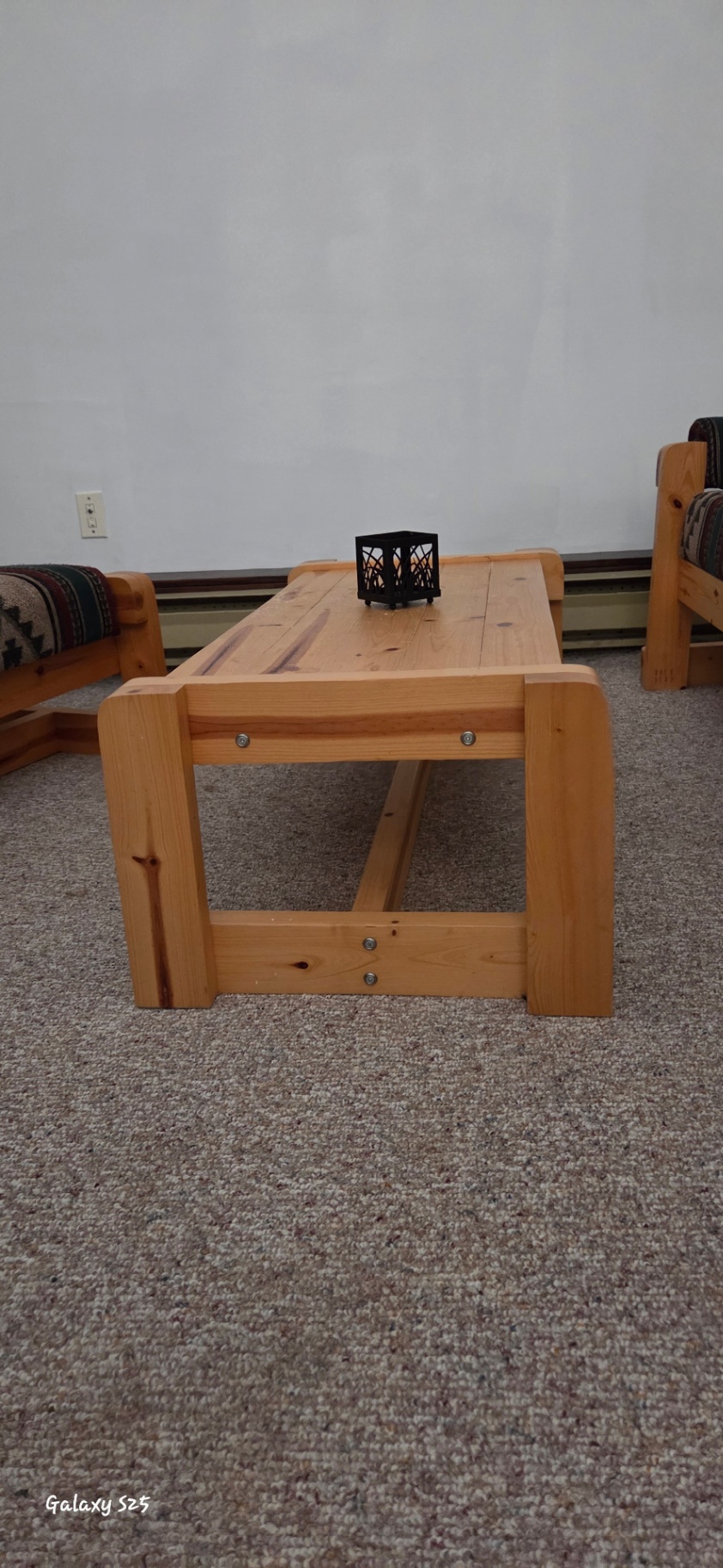 Southwestern-Style Pine Wood Living Room Set – Sofa, Chair, Coffee Table & End Table - image 5 of 7