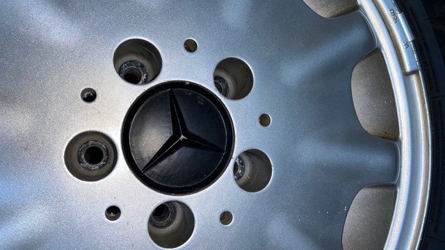 Set of Mercedes-Benz Alloy Wheels with Tires - Minimum bid of $300 ONO - image 3 of 4