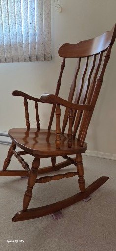 Solid Wood Spindle-Back Side Chair and Rocking Chair - image 7 of 7