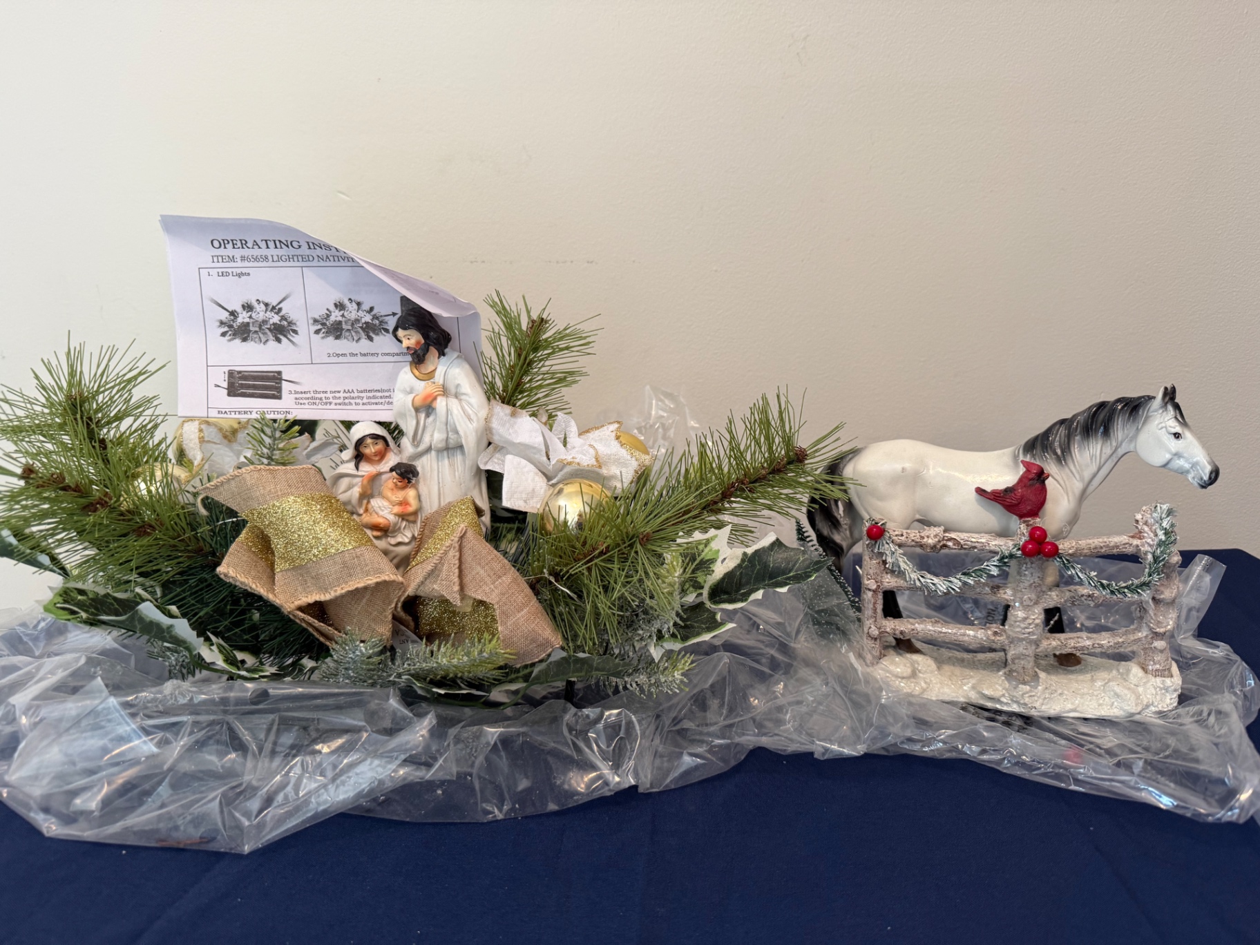 Nativity Scene and Horse Figurine Decor - image 1 of 3