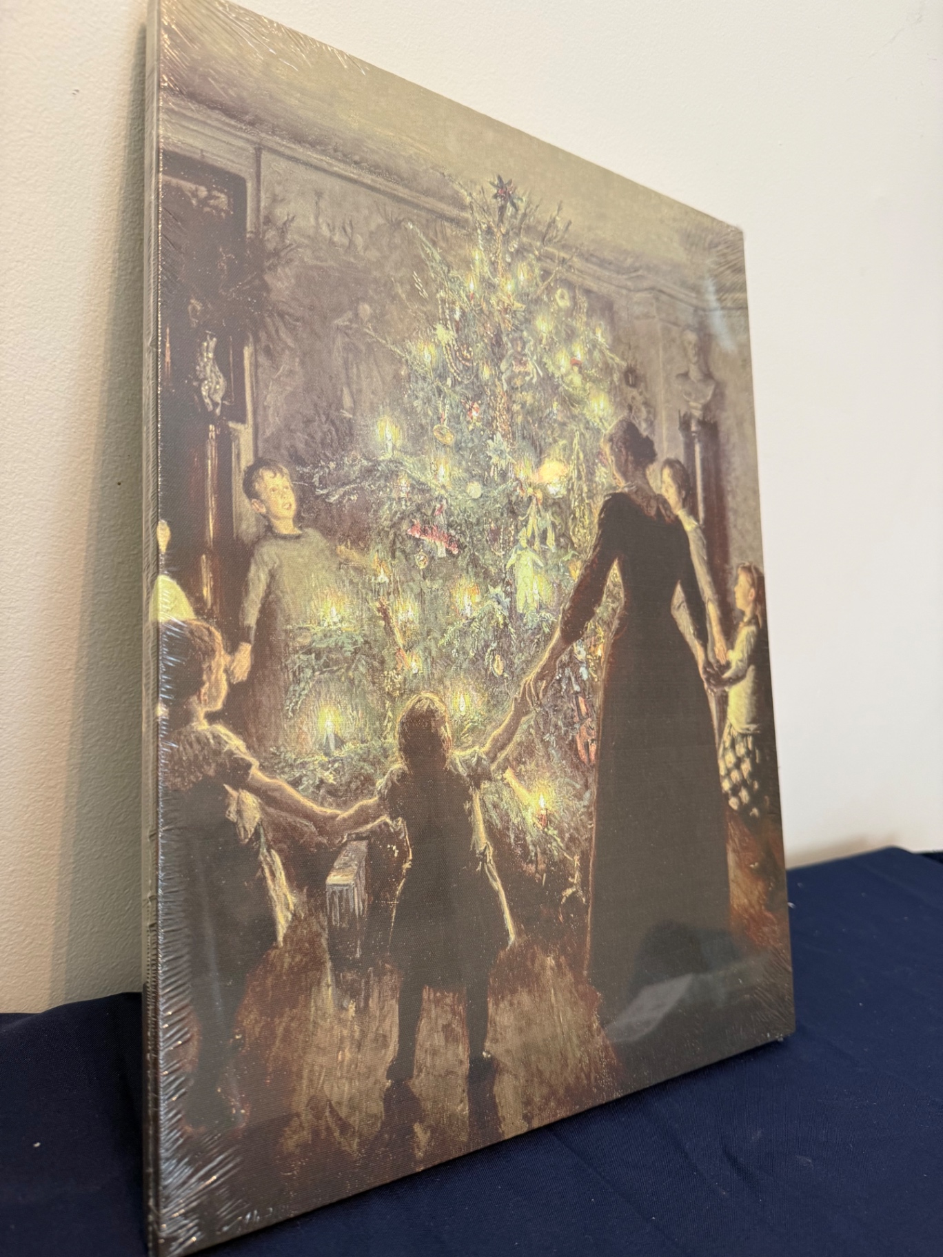 Family around Christmas Tree Canvas - image 2 of 5