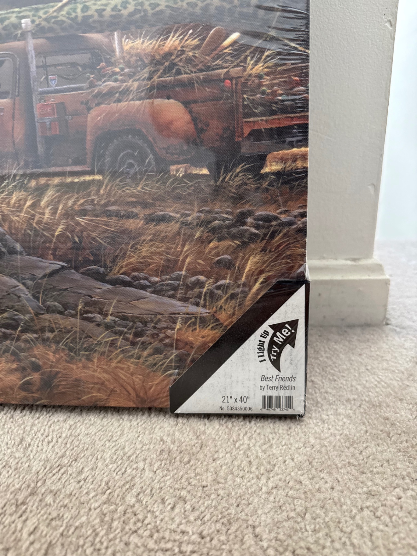 Two canvas wall art prints: Best Friends by Terry Redlin and a Thomas Kinkade Studios piece - image 3 of 8