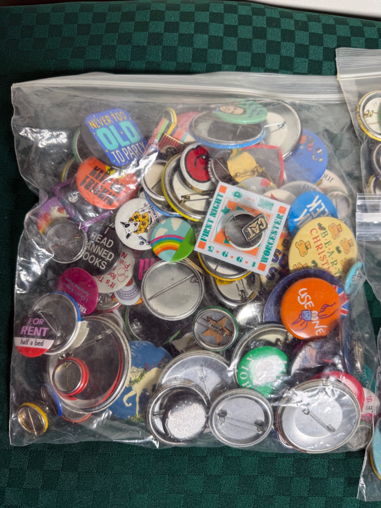 Assorted button pins and badges - image 2 of 4