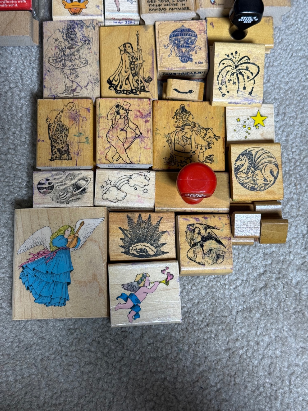 Wooden rubber stamps and stamp sets - Wizard of Oz, Cartoon, Wild Wedt  - image 3 of 4