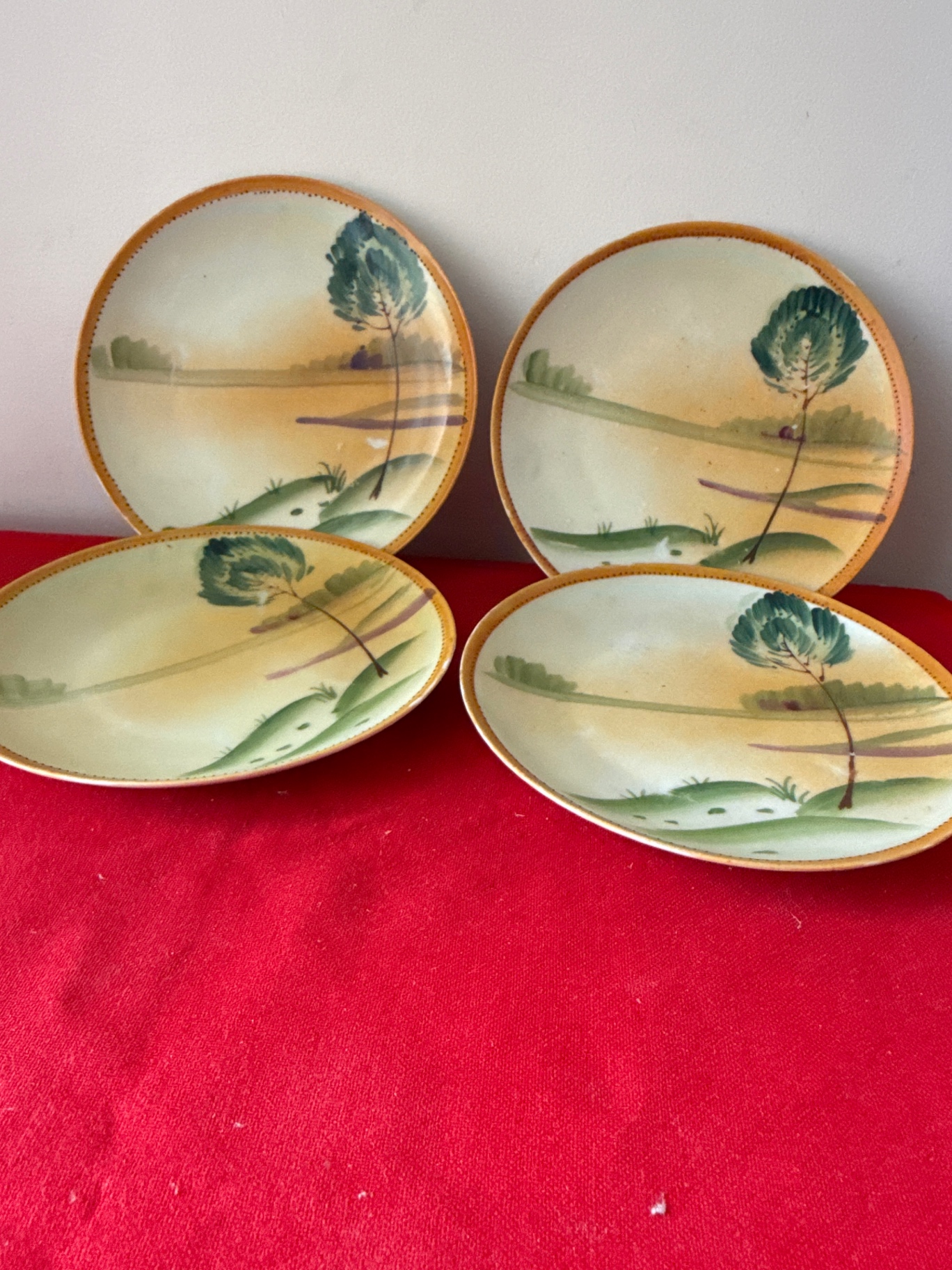 Nippon - Set of four ceramic plates with landscape scene - image 1 of 4