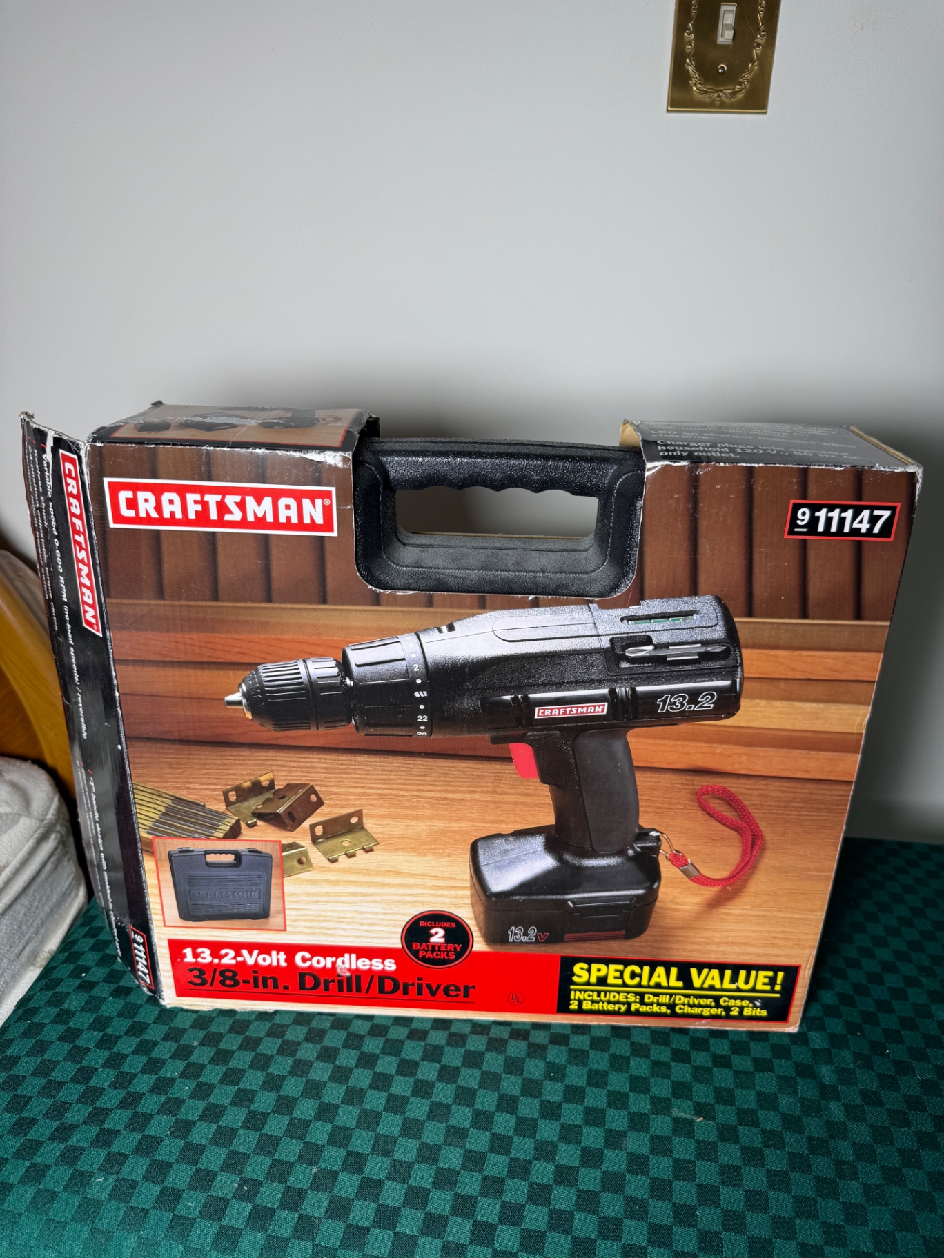 Craftsman 13.2V cordless drill/driver with batteries and charger - image 1 of 3