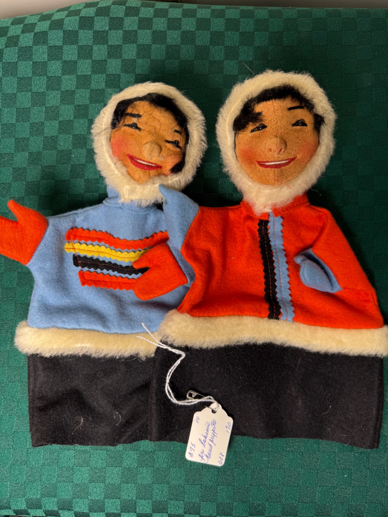 Two Eskimo Hand Puppets - image 1 of 3