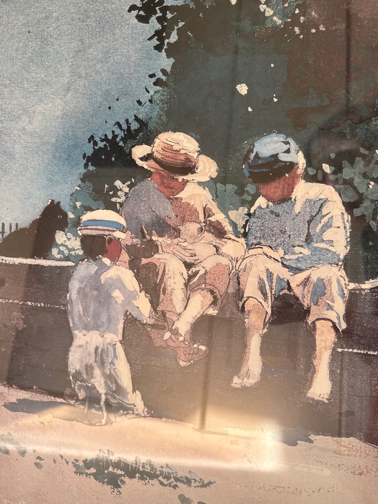 Framed Worcester Art Museum watercolor print: American Traditions in Watercolor - image 5 of 7