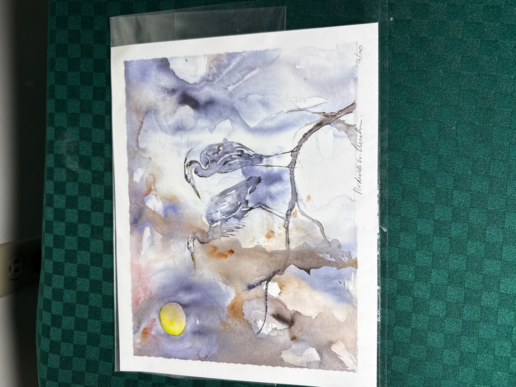 Set of three watercolor nature prints - image 3 of 4