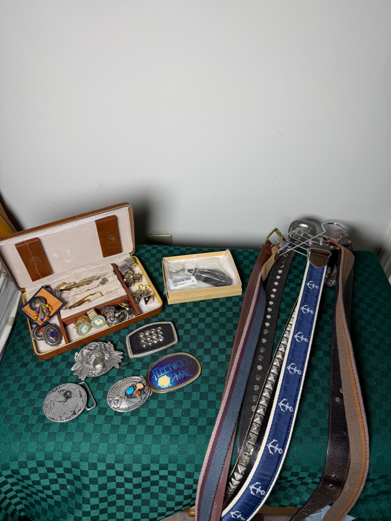 Assorted Belts, Buckles, Button Covers, and Tie Clips - image 1 of 10