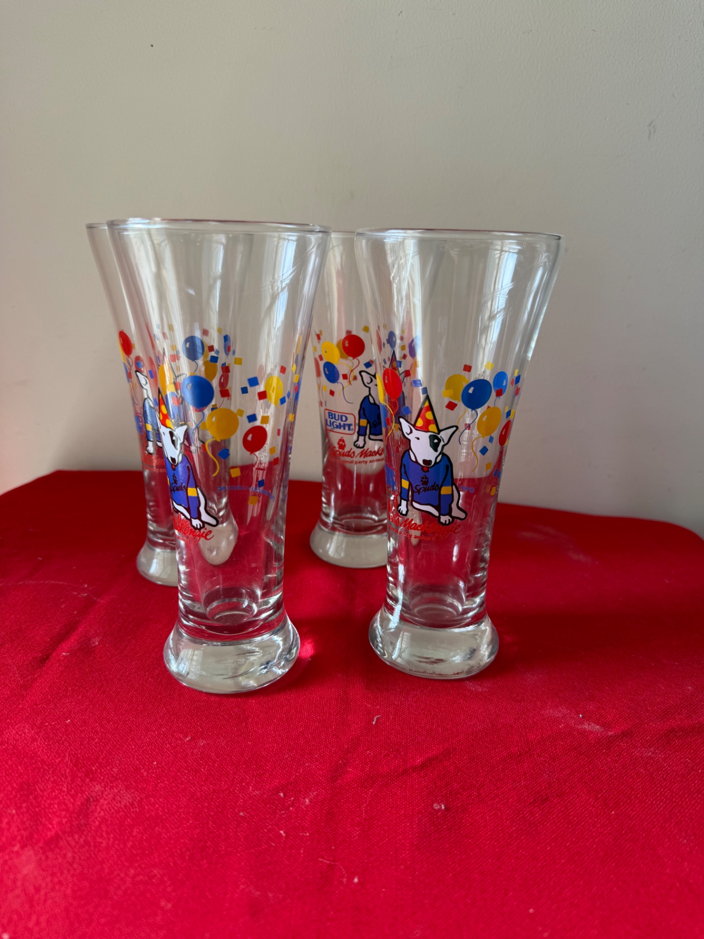 Bud Light party animal glasses set of 3 - image 2 of 6
