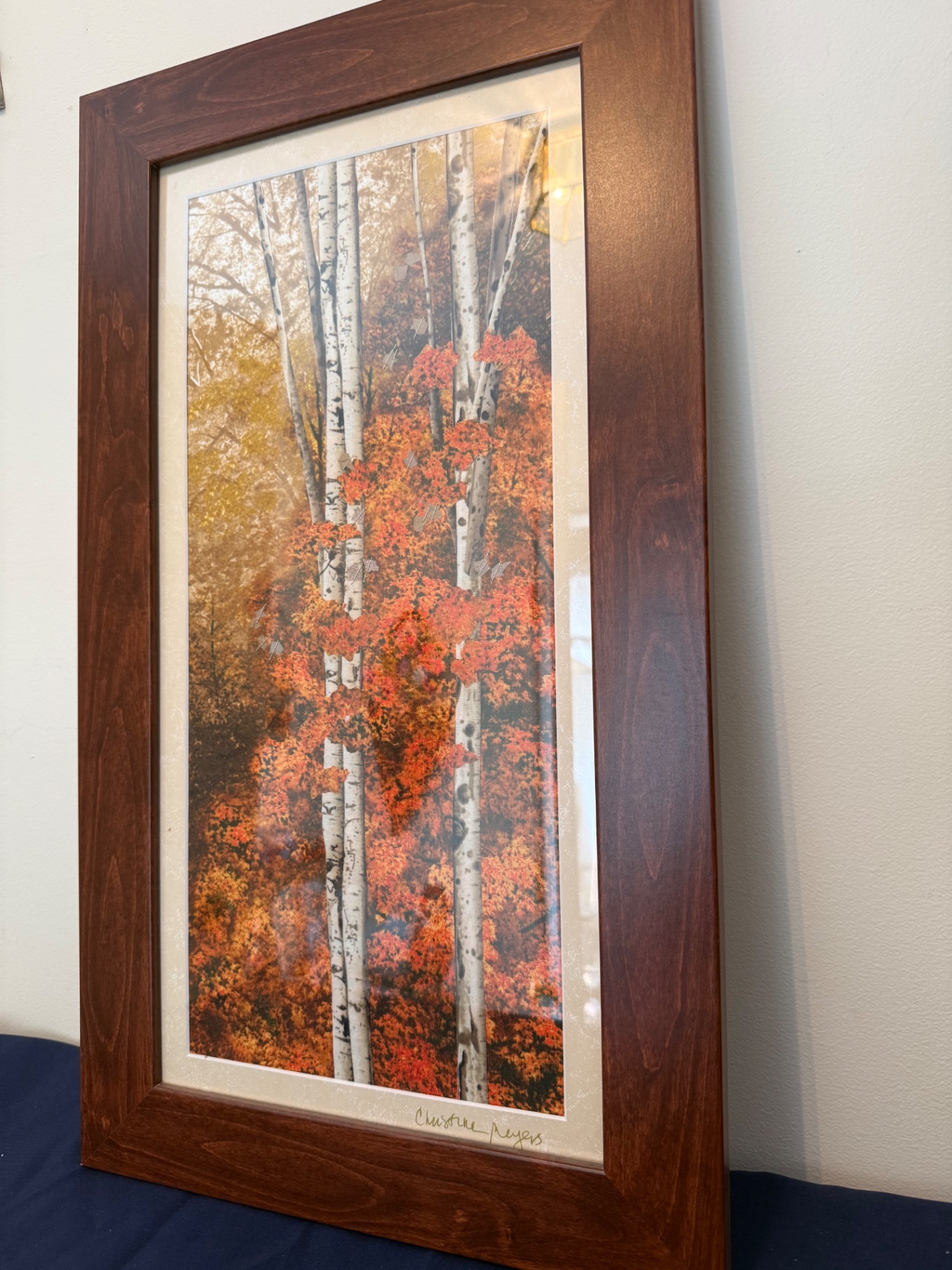 Autumn Aspen Trees Framed Artwork - image 1 of 3