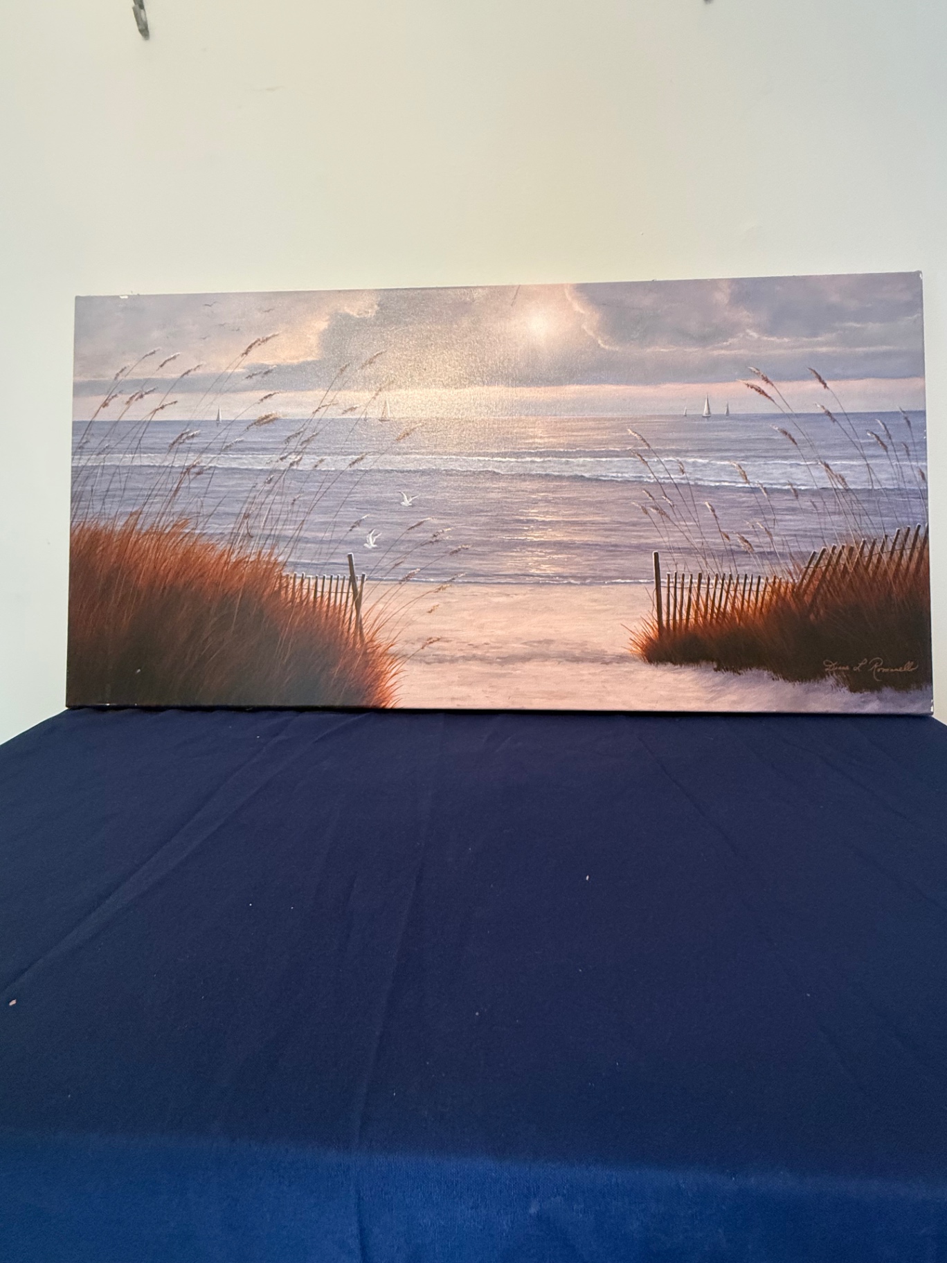 Beach dune landscape painting - image 2 of 3