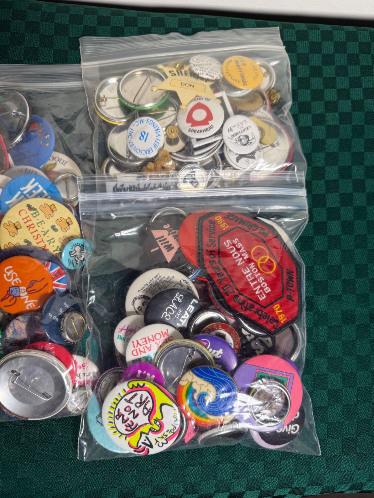 Assorted button pins and badges - image 3 of 4