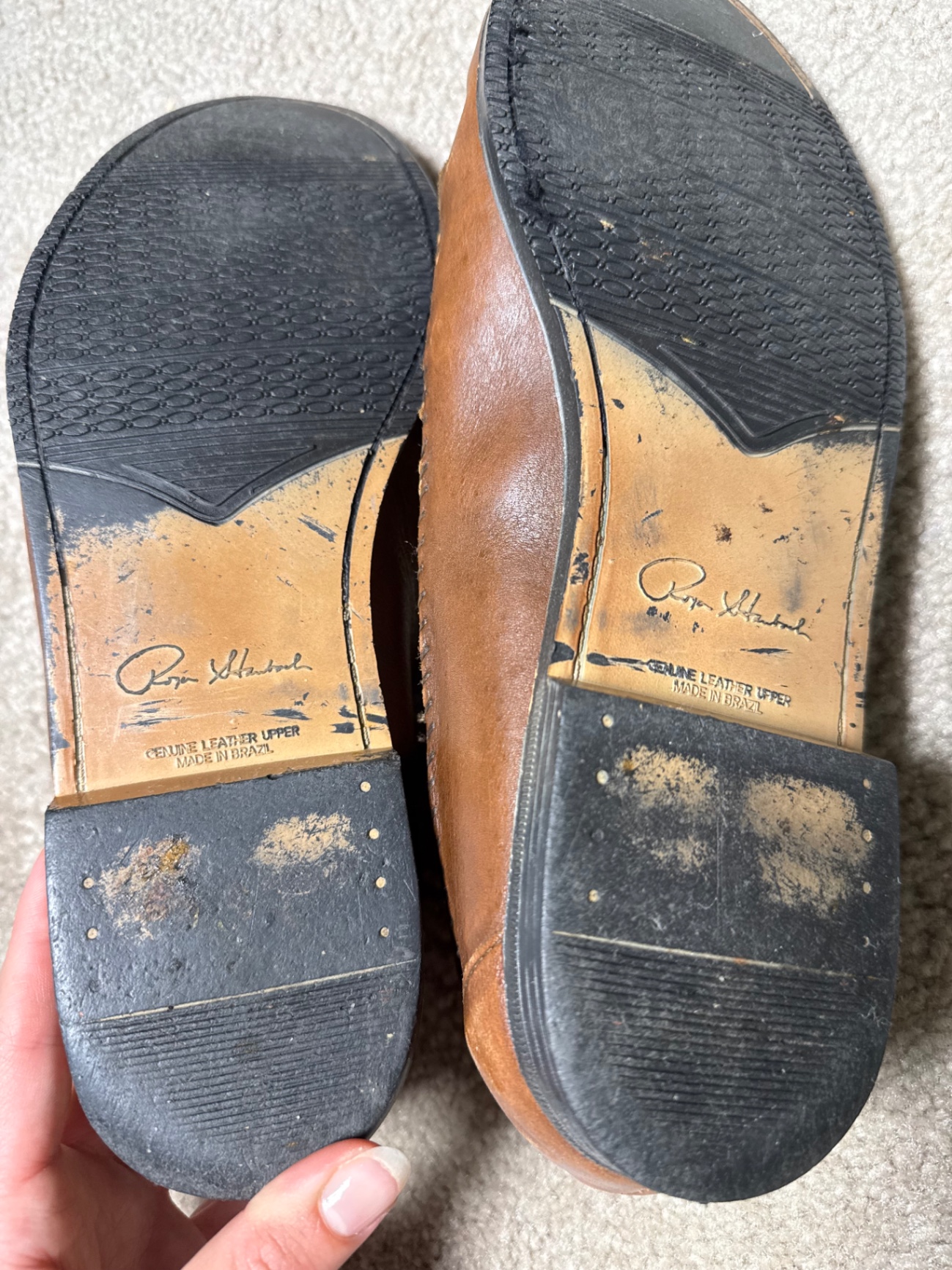 Assorted men's leather dress shoes (oxfords, loafers, and brogues) from Bill Blass and Rockport - image 13 of 20