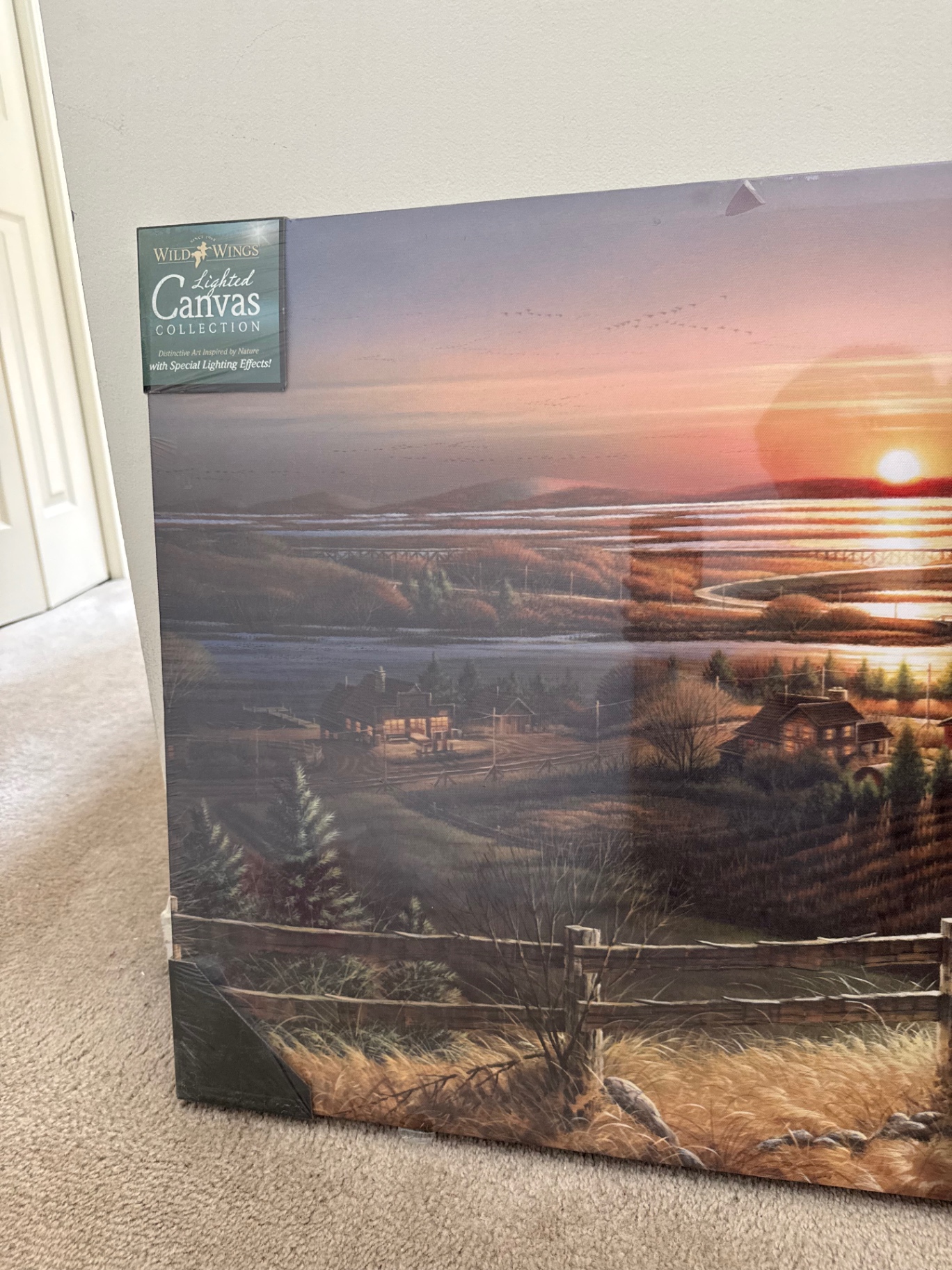 Two canvas wall art prints: Best Friends by Terry Redlin and a Thomas Kinkade Studios piece - image 2 of 8