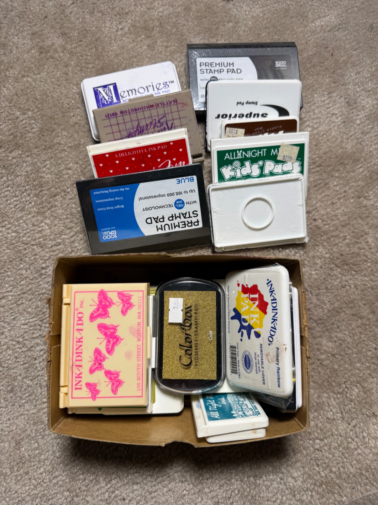 Assorted floral rubber stamps and ink pads - image 3 of 3