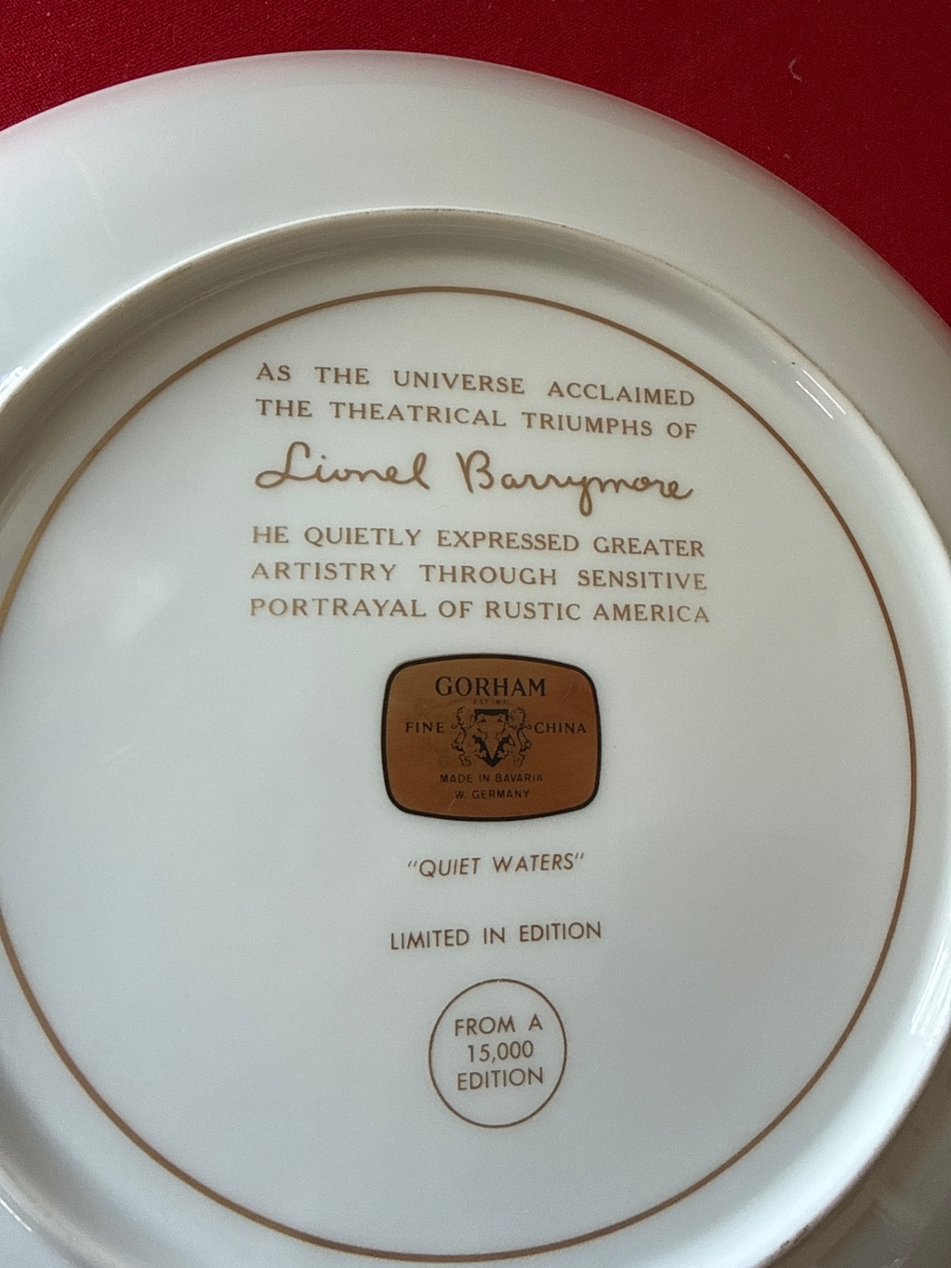 Quiet Waters Limited Edition Decorative Plate - image 4 of 4