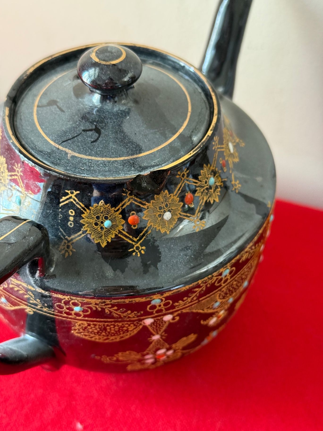 Ceramic Teapot Collection on Decorative Tray - image 12 of 14