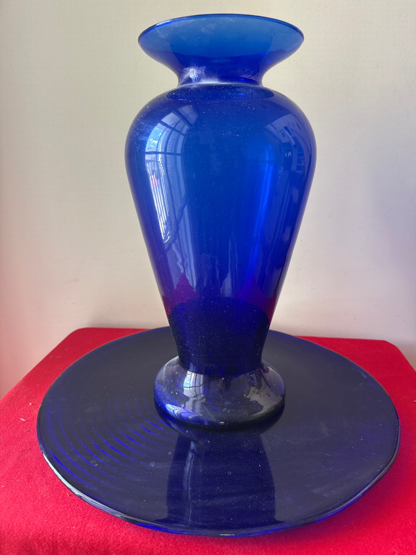 Cobalt Blue Glass Vase - image 1 of 3