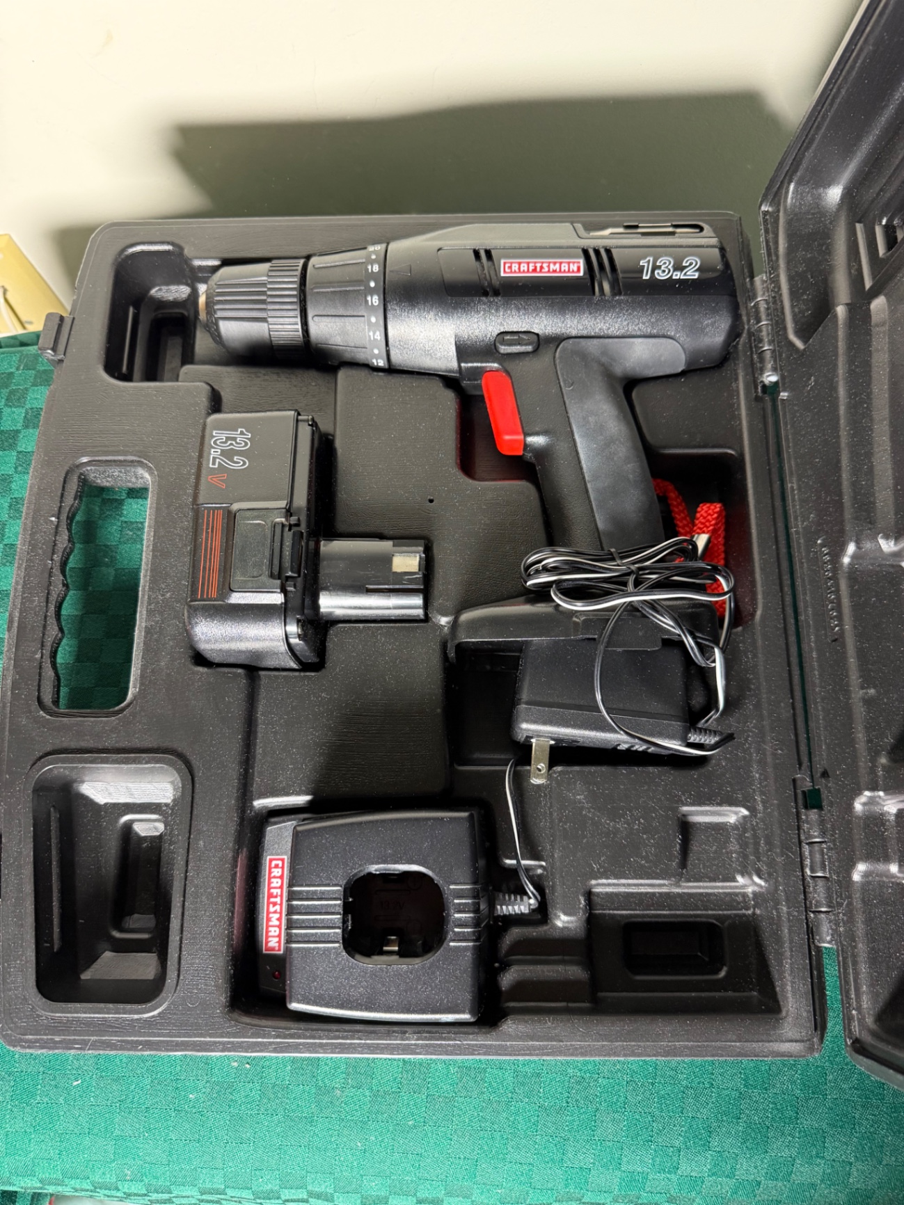 Craftsman 13.2V cordless drill/driver with batteries and charger - image 2 of 3