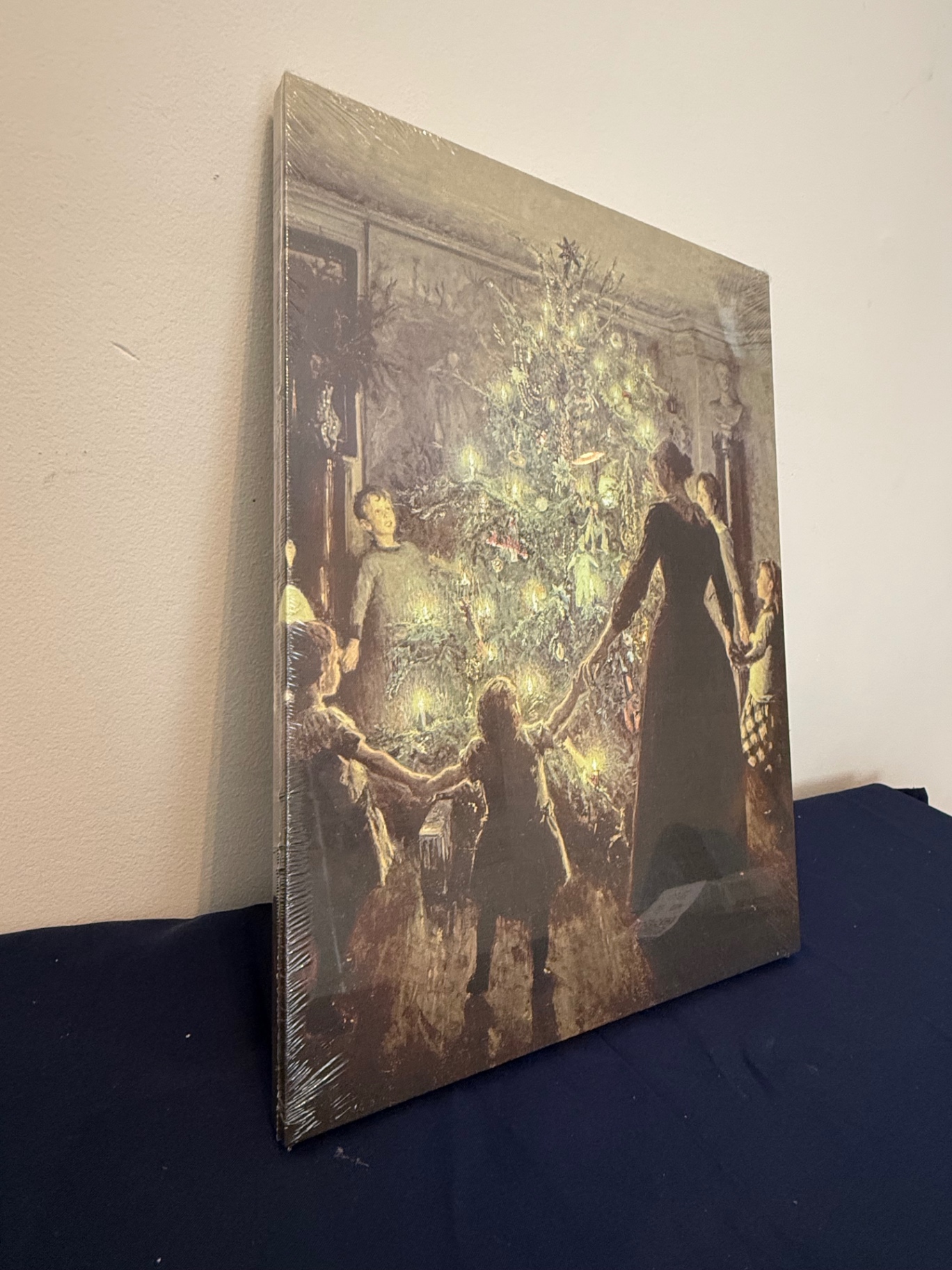 Family around Christmas Tree Canvas - image 3 of 5