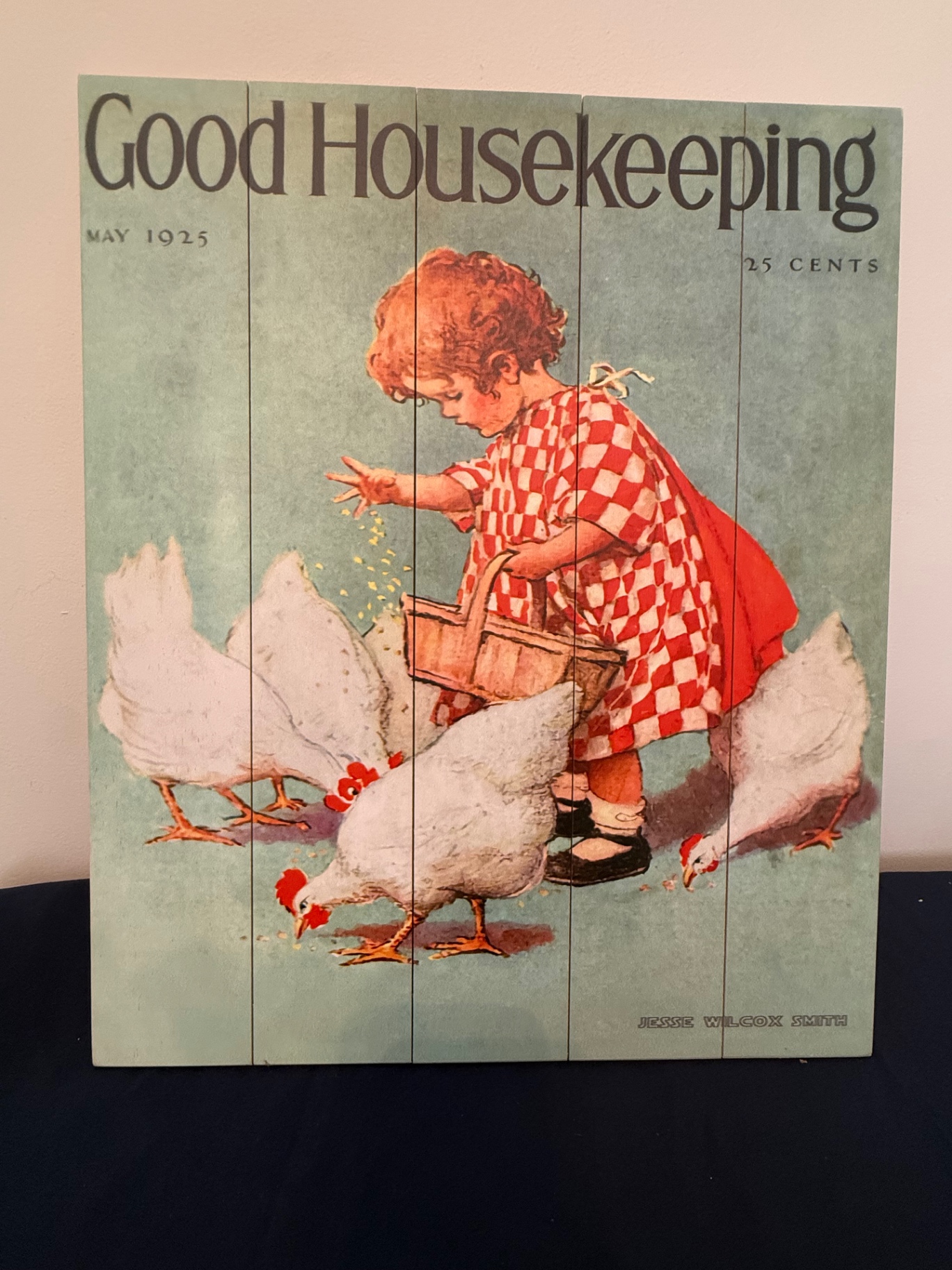 Good Housekeeping May 1925 cover wood art panel - image 2 of 3