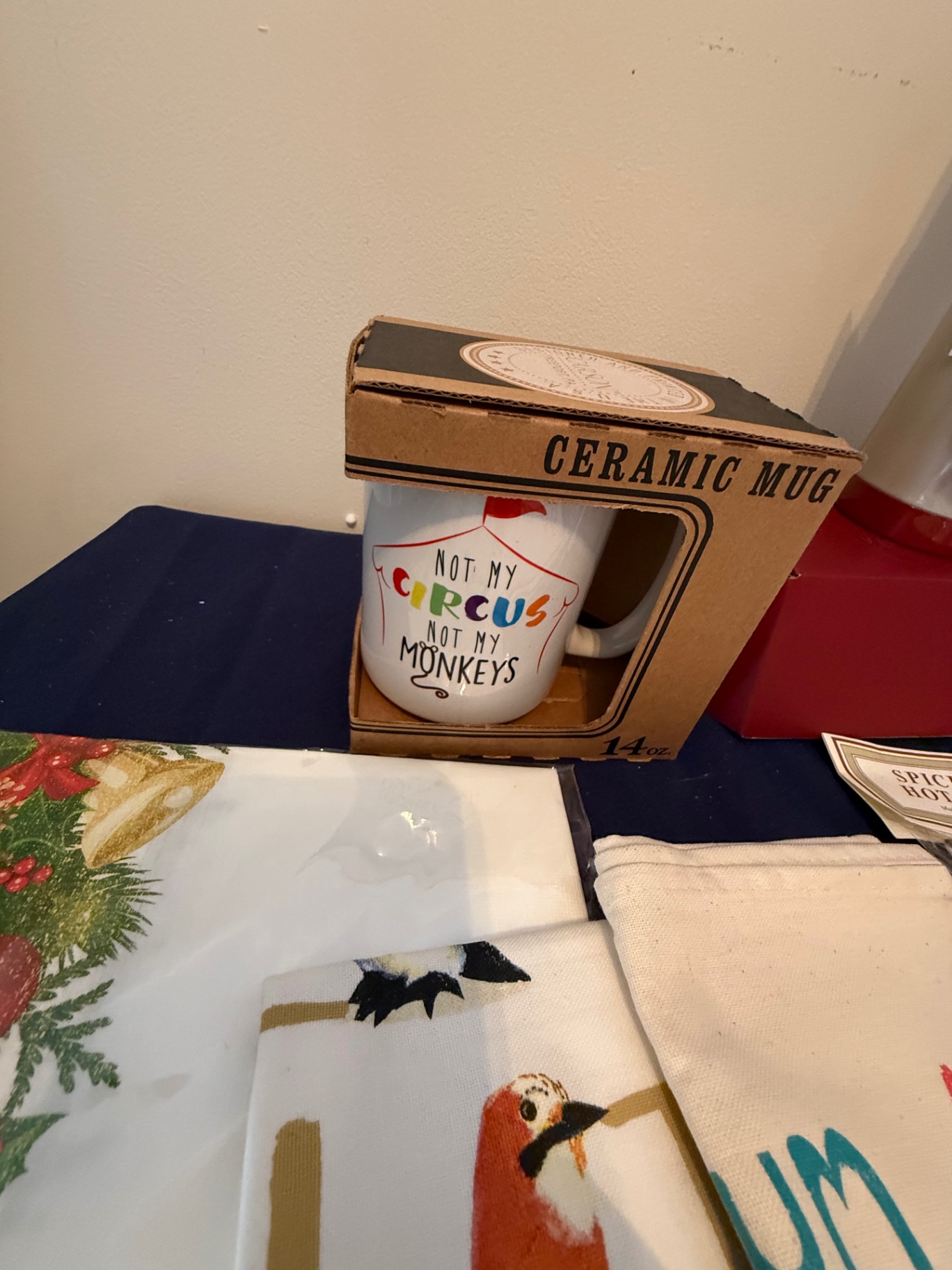 Assorted Mugs, Towels, and Kitchen Accessories - image 1 of 7