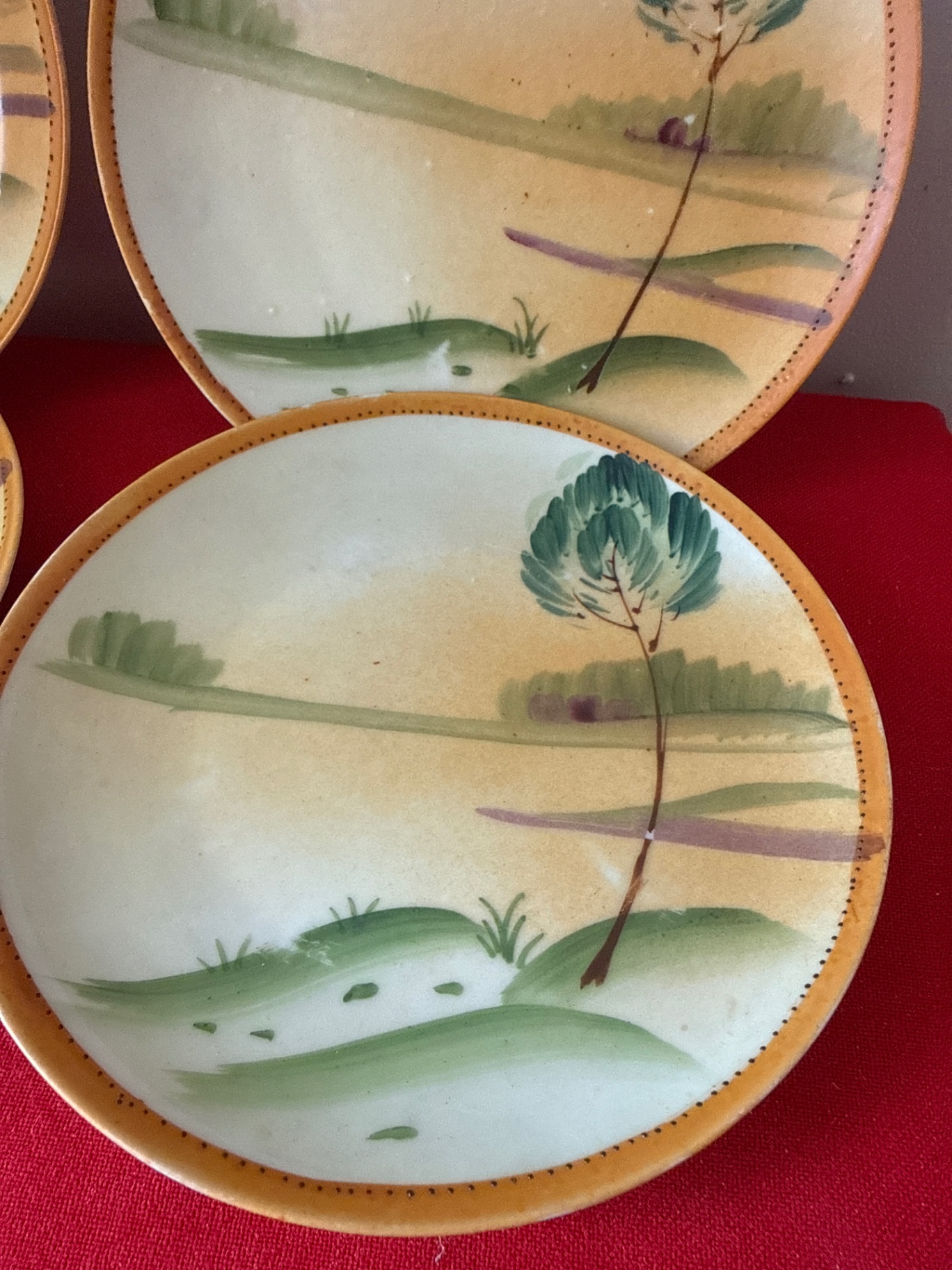 Nippon - Set of four ceramic plates with landscape scene - image 2 of 4