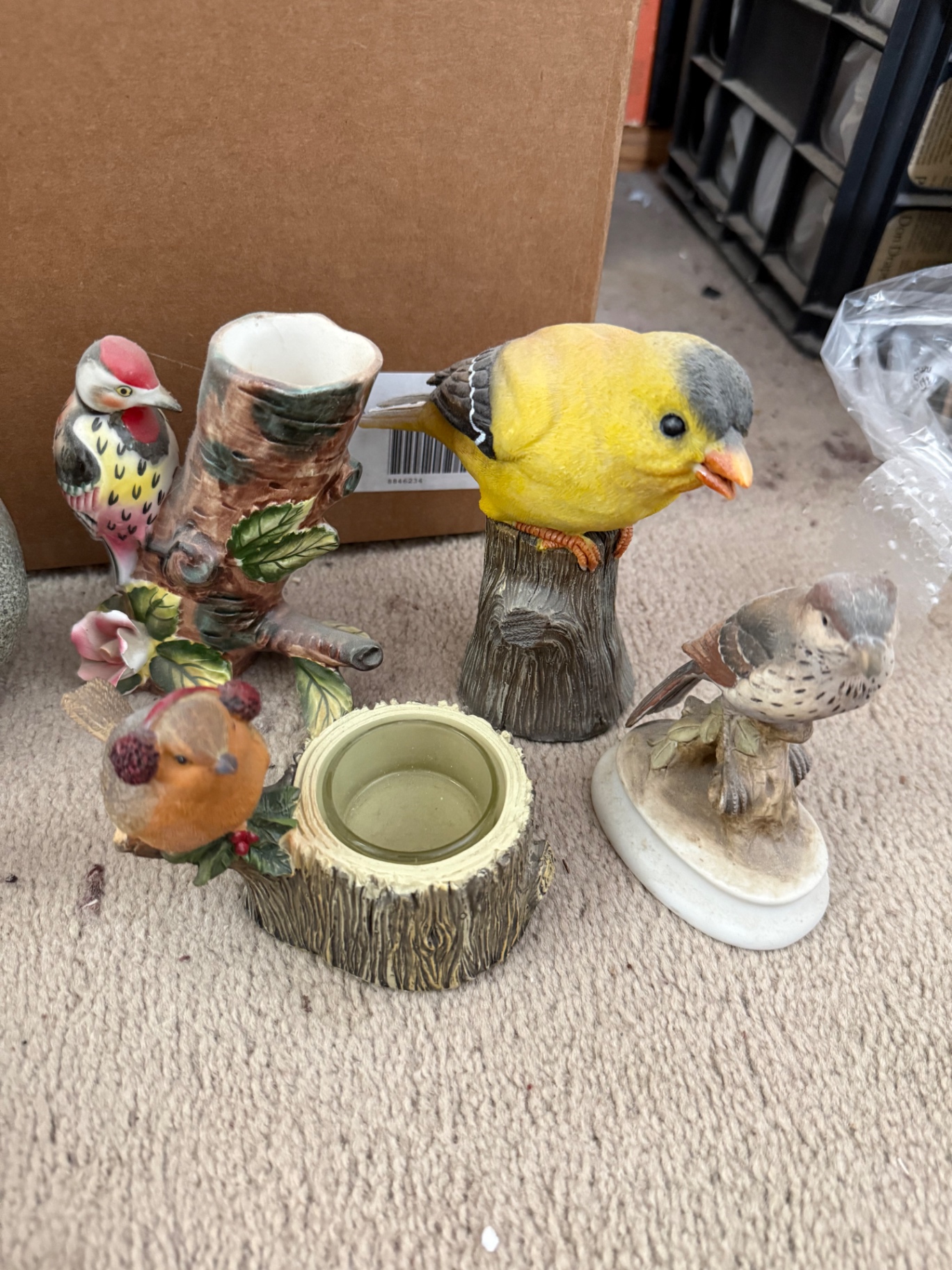 Bird-themed decorative figurines and planters - image 2 of 5