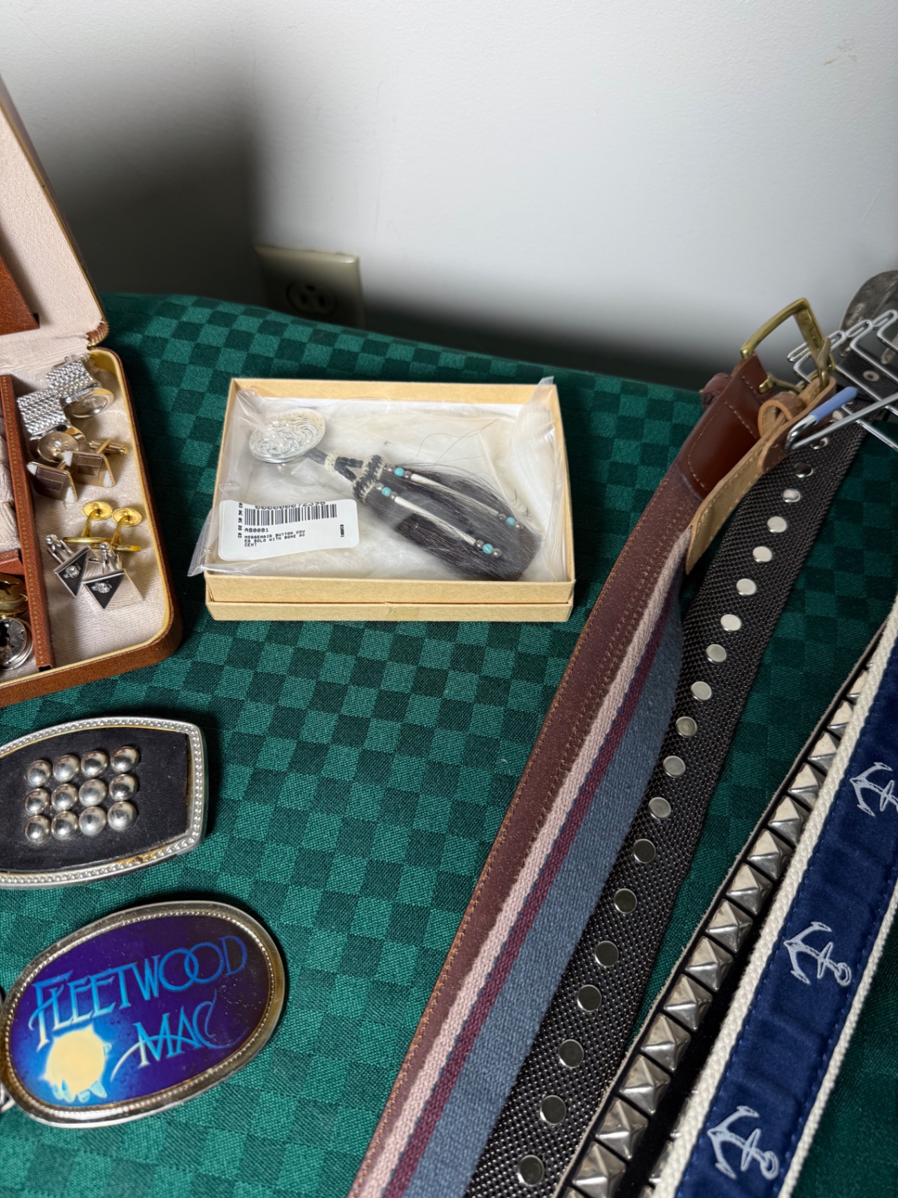 Assorted Belts, Buckles, Button Covers, and Tie Clips - image 3 of 10