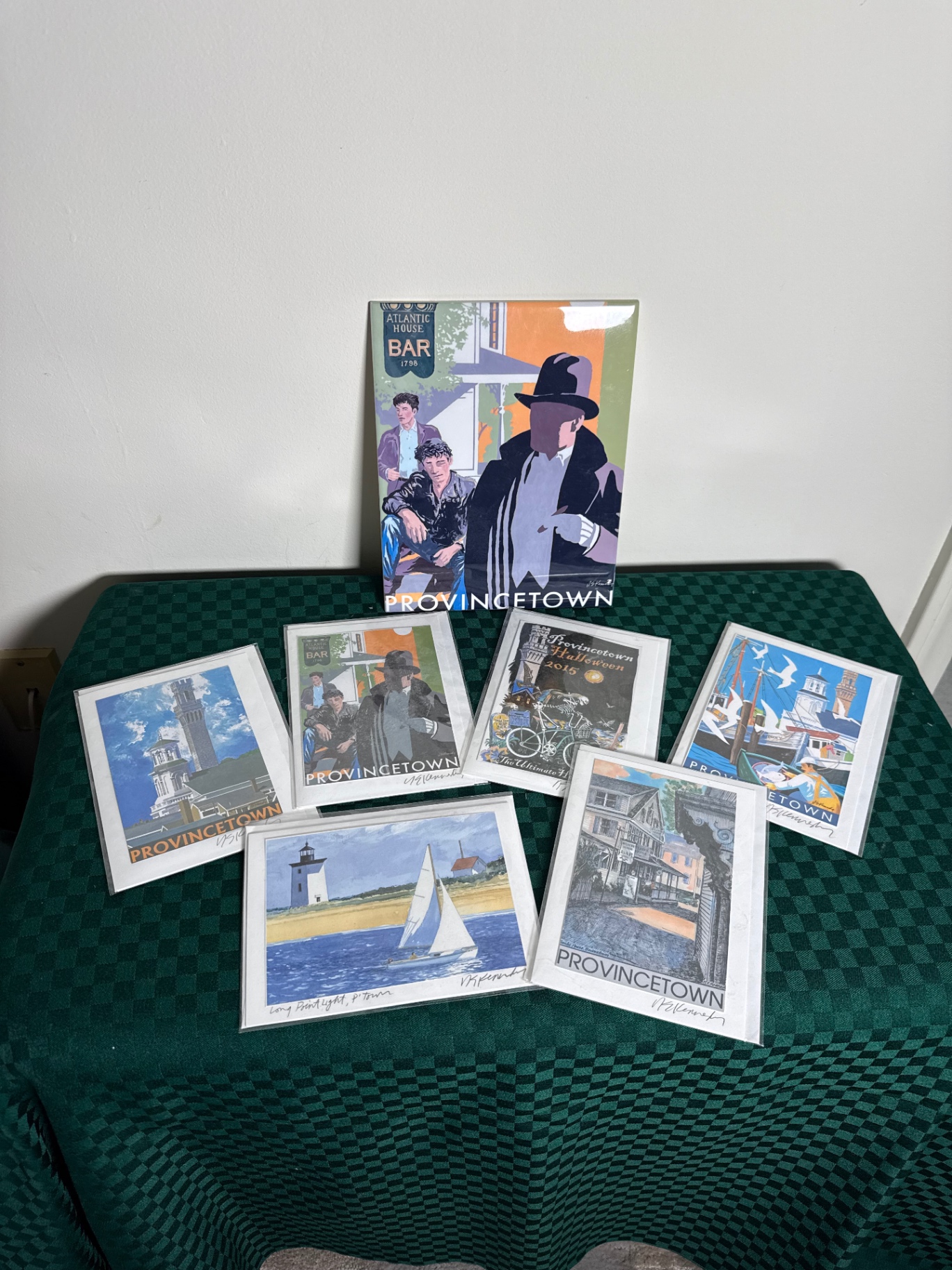 Provincetown-themed art letters (6) & decorative tile (1) - image 1 of 5