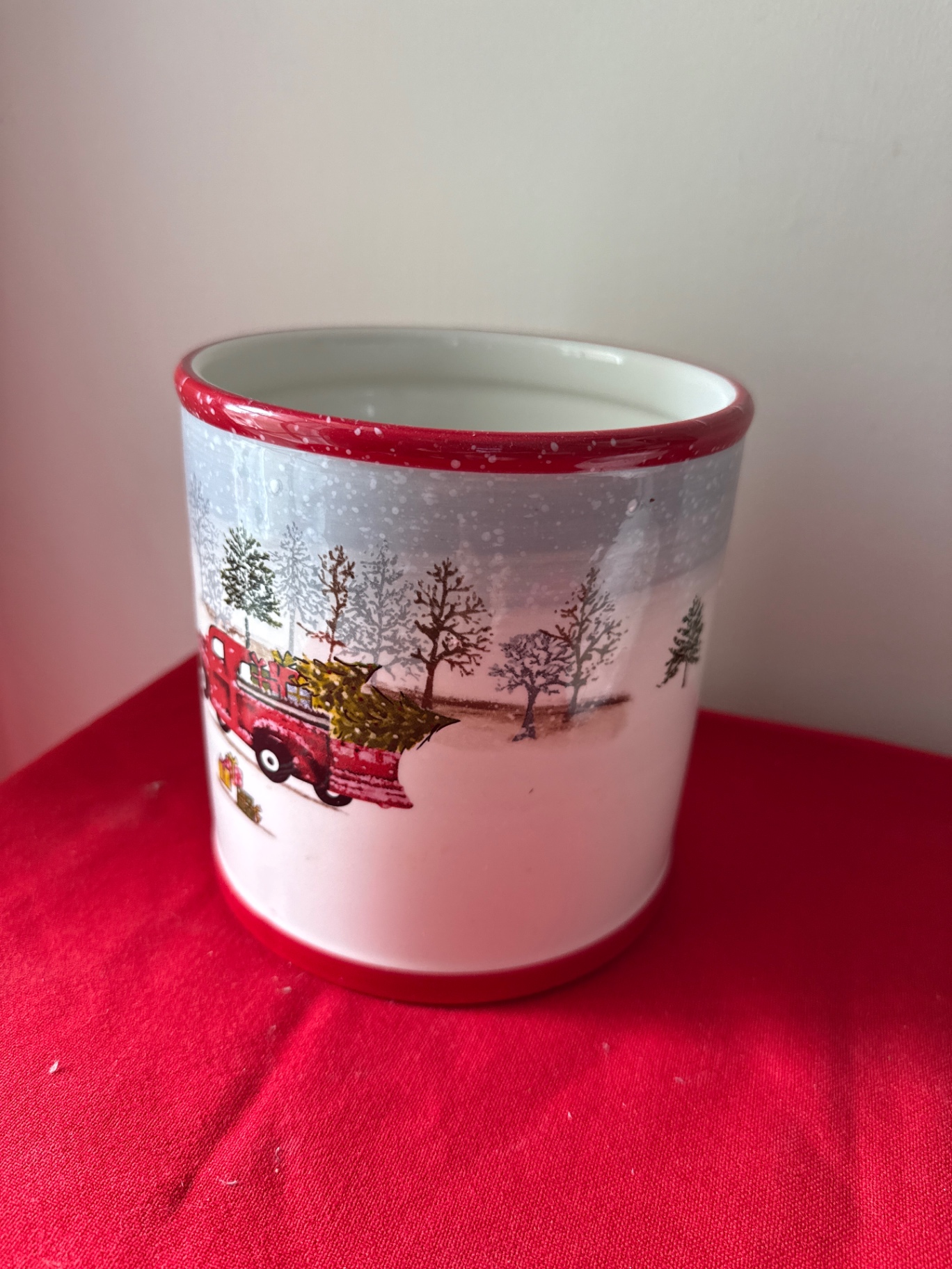 Festive Christmas Winter Cookie Jar with Lid - image 6 of 6